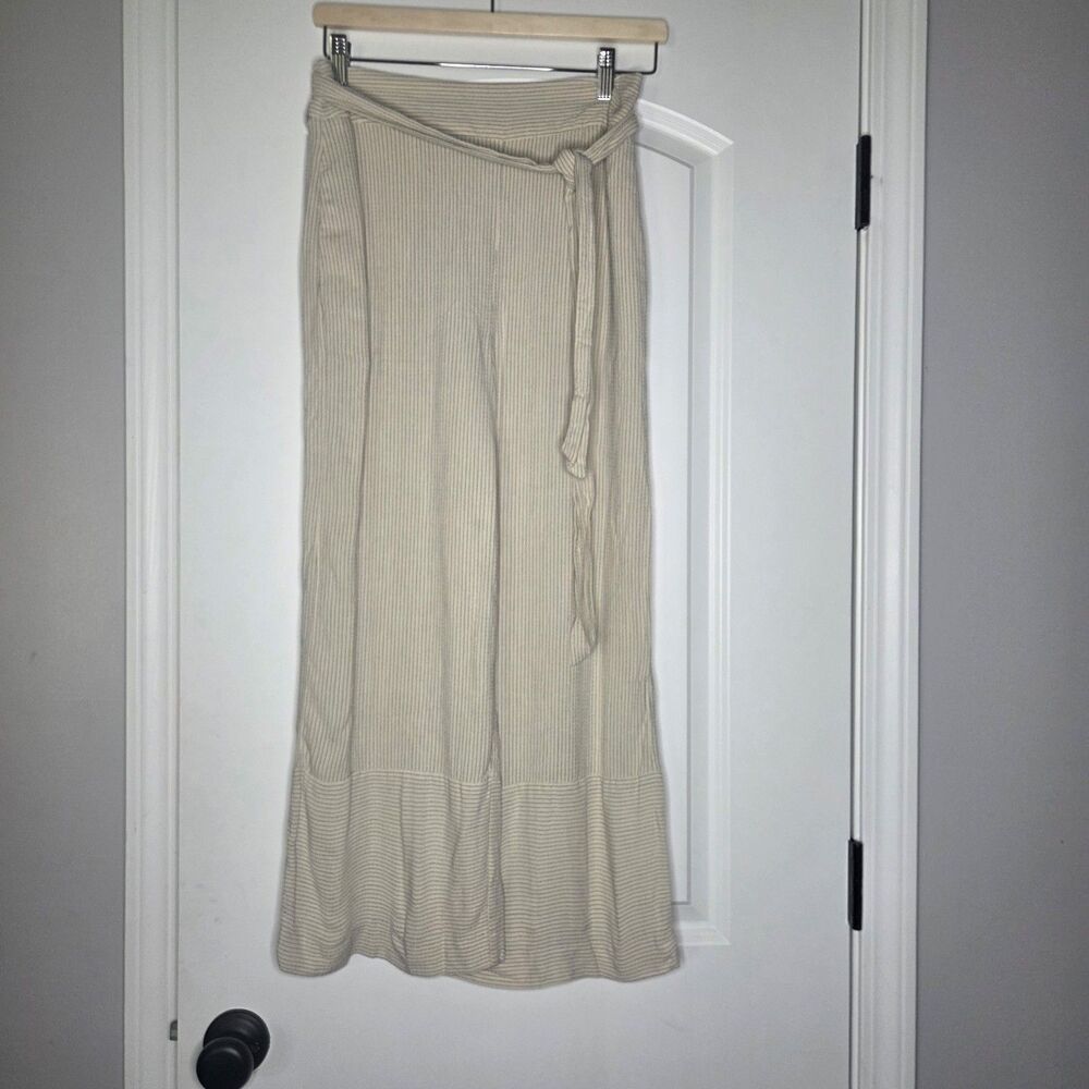H&M Stripped Cropped Wide Leg Pants Size 6